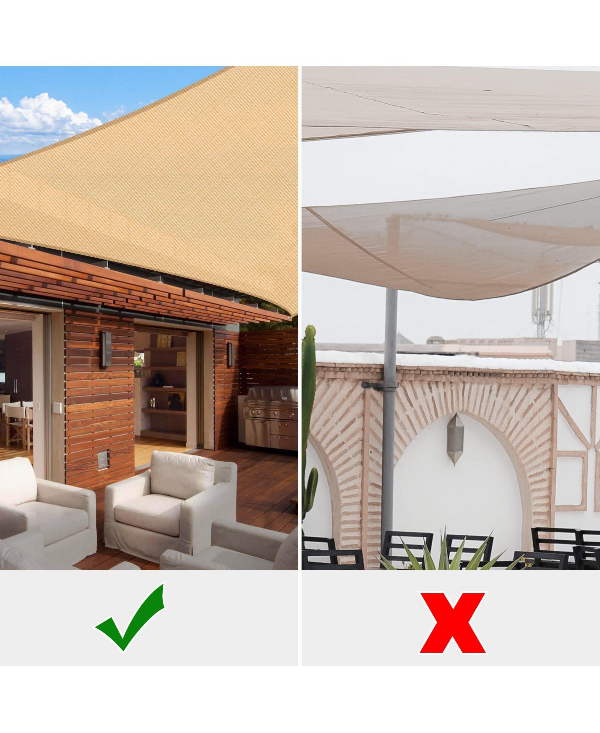 Yescom Rectangle Sun Shade Sail Canopy Awning 10Ft Detachable Pole Kit Outdoor - Mellow yellow+silver