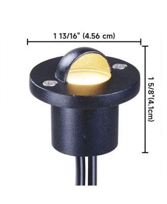 12V LED Warm White Deck Stair Light Lamp Waterproof Yard Patio Pathway Landscape 20 Pack