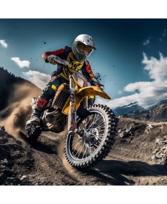 Dual Sport Full Face Motorcycle Helmet Motocross Offroad Bike w/ Sun Visor