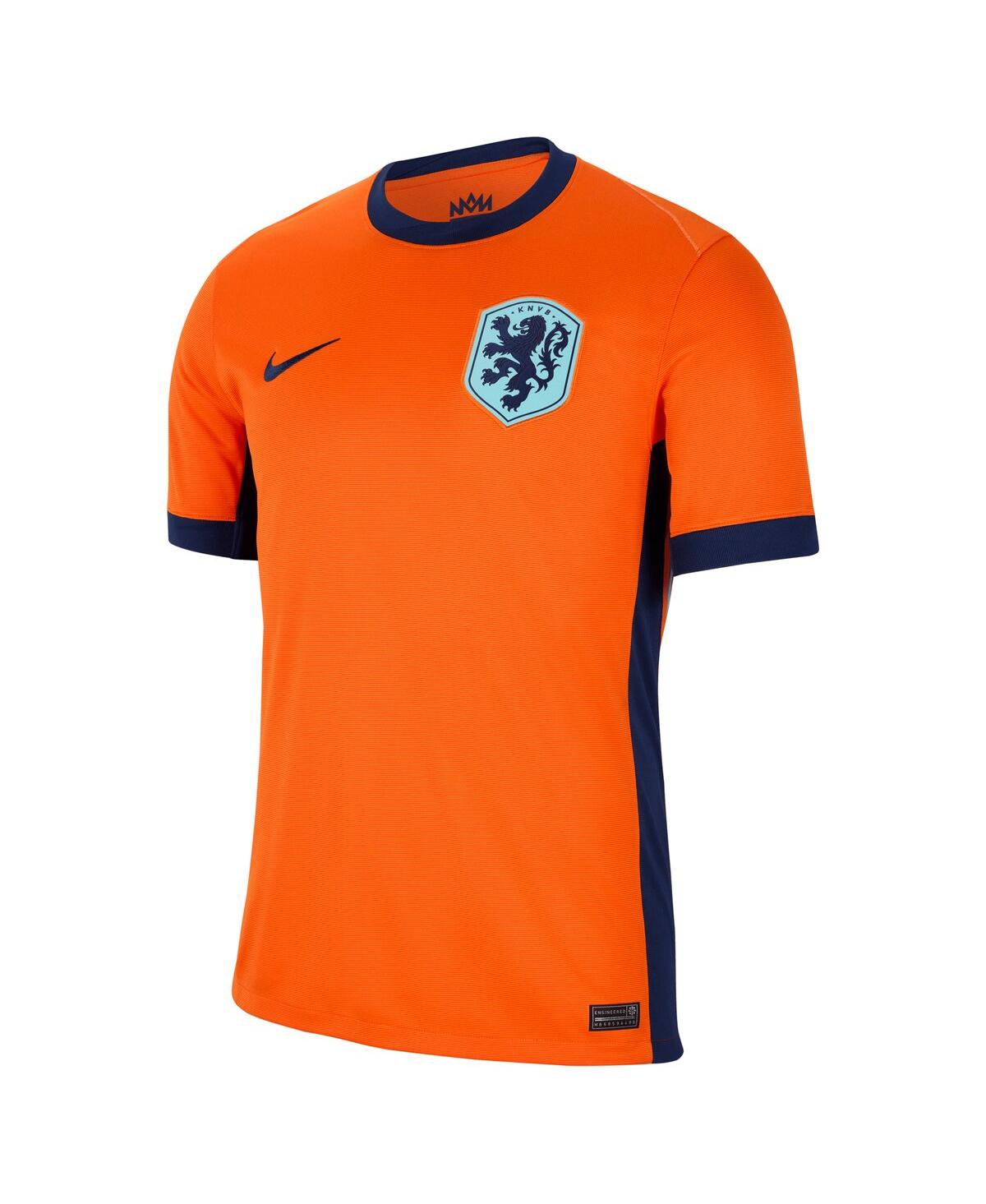 Nike Men'sNetherlands National Team 2024 Home Replica Blank Jersey - Orange