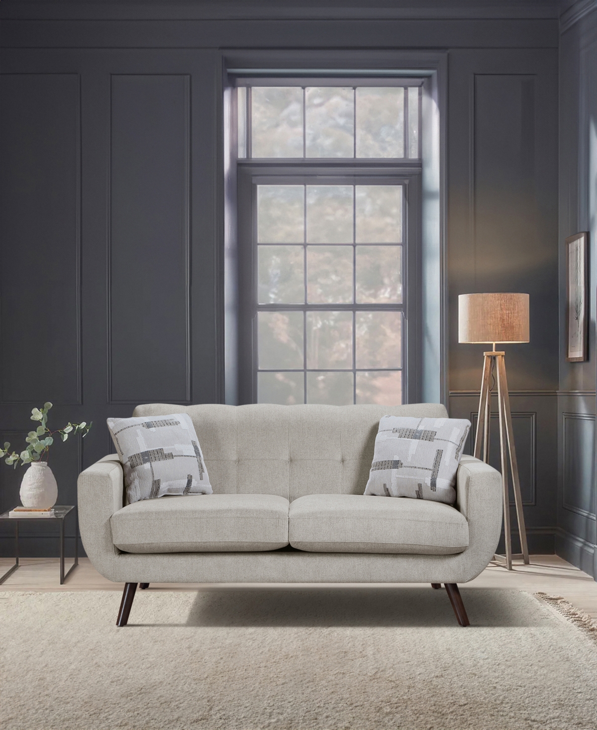 Homelegance White Label Lafael 70" Love Seat