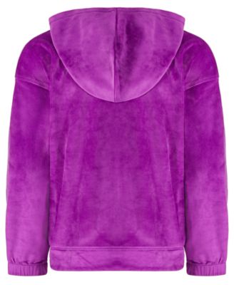 Big Girls Full-Zip Velour Hoodie