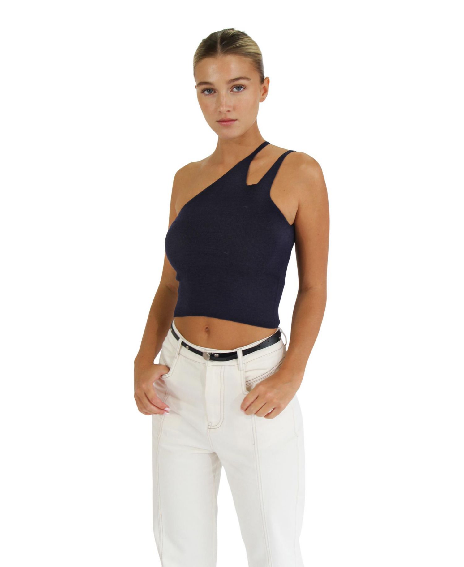 Women's Symphony Double Strap Knit Crop