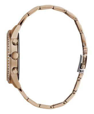 Women's Multi-function Rose Gold Tone Stainless Steel Watch 40 mm