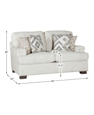 White Label Casoria 66" Love Seat