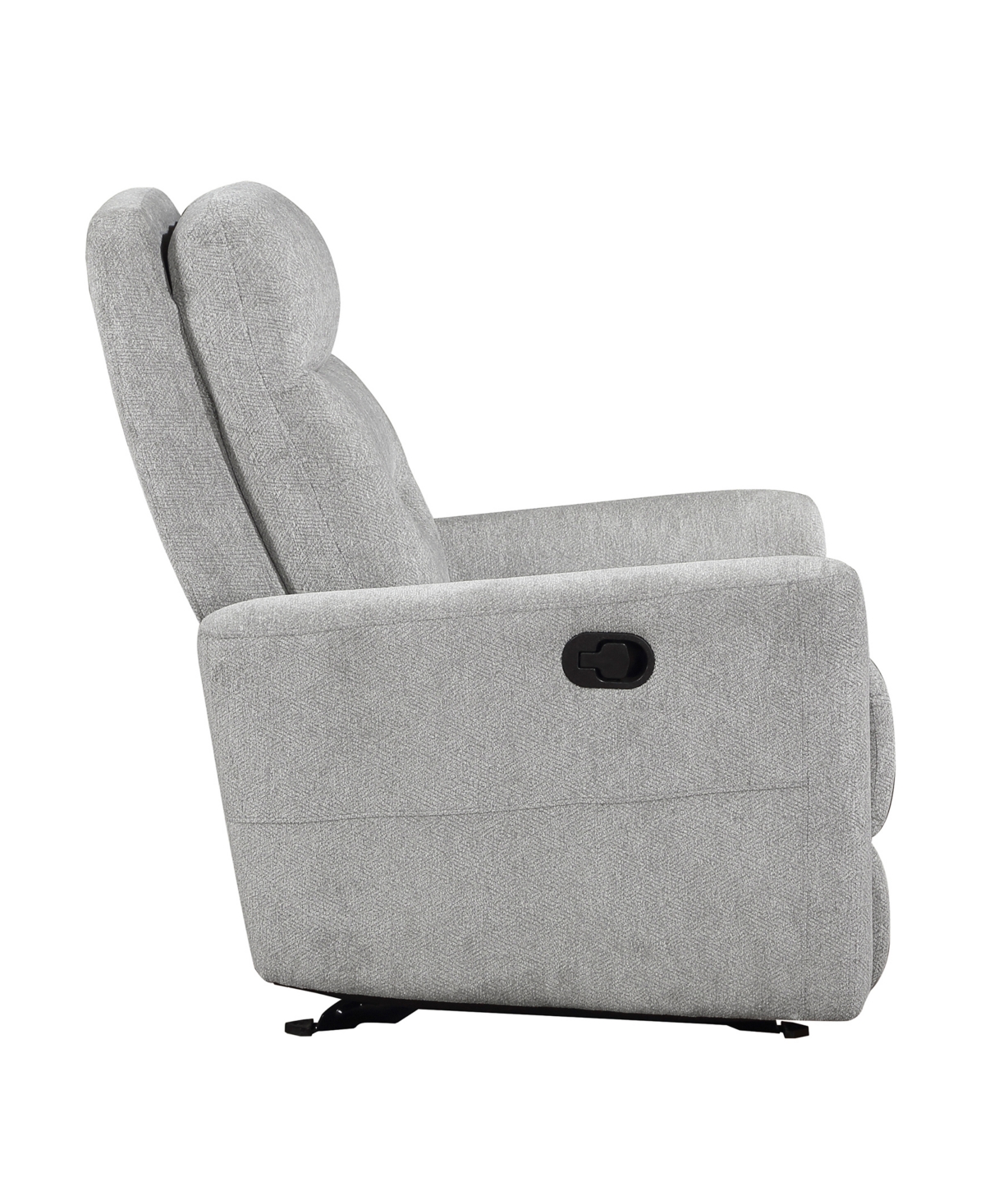 Homelegance White Label Borneo Glider 36" Reclining Chair In Gray