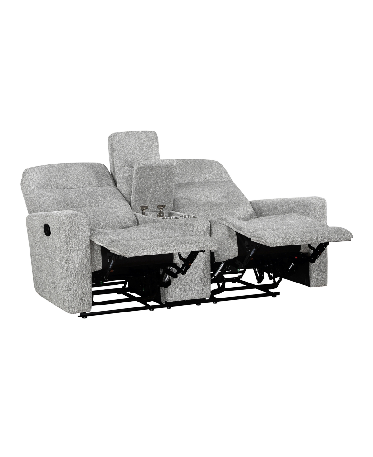 HOMELEGANCE WHITE LABEL BORNEO 71" DOUBLE RECLINING LOVE SEAT WITH CENTER CONSOLE 