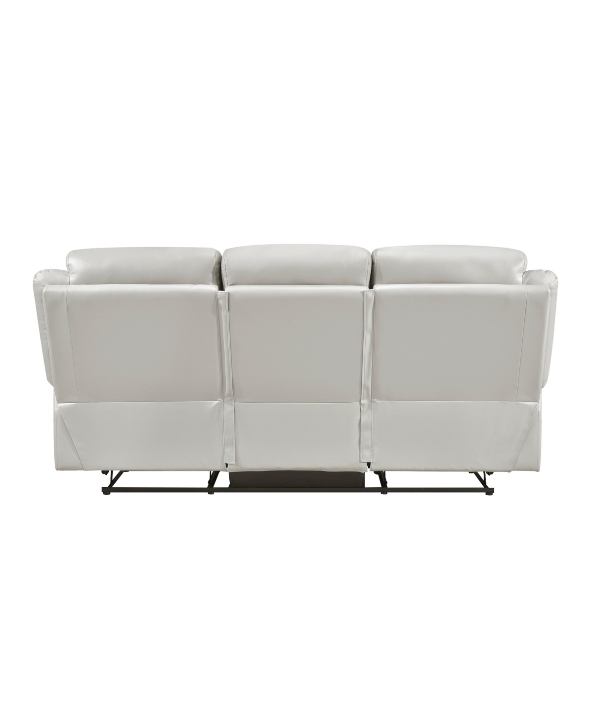 Homelegance White Label Corvallis 87" Double Reclining Sofa In Silver