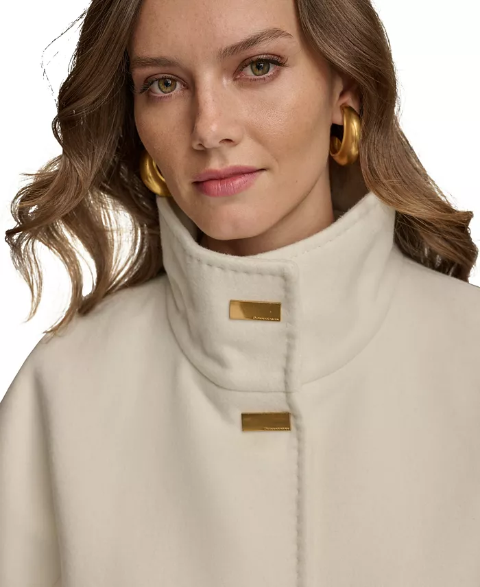 Women's Stand-Collar Single-Breasted Coat - thumbnail 4