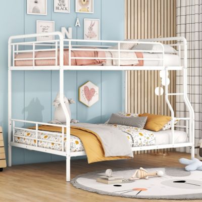 Full XL Over Queen Metal Bunk Bed