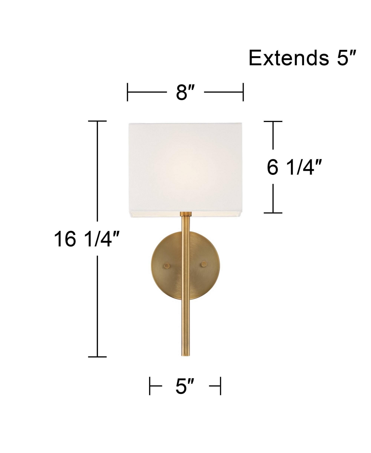 Favre au Modern Wall Sconce Lighting Warm BrassHardwired 16 1/4