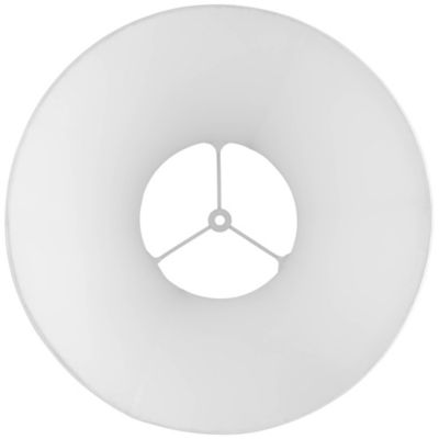 White Mushroom Pleated Medium Empire Lamp Shade 7" Top x 16" Bottom x 12" Slant x 11.25" High (Spider) Replacement with Harp and Finial