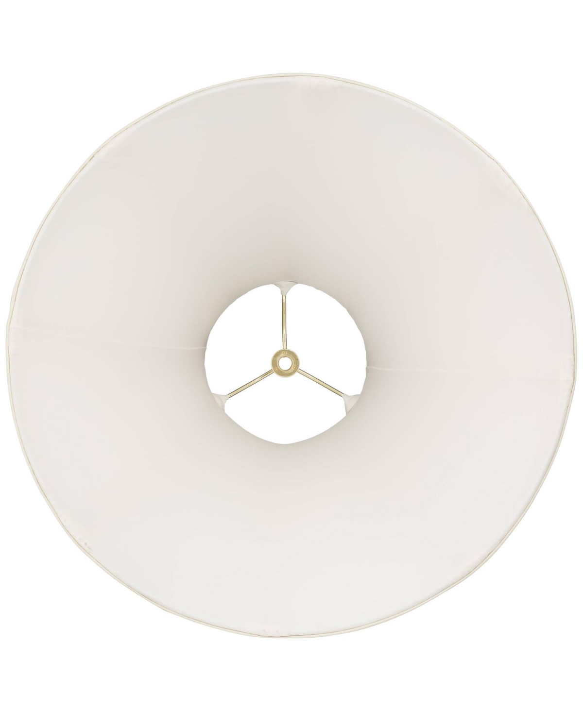 Empire Lamp Shade Ivory French DrapeLarge Top x Bottom x High Spider with Replacement Harp and Finial Fitting - Springcrest - White