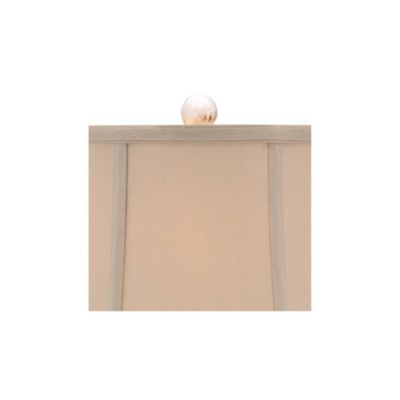 Sofia Rustic Country Cottage Accent Table Lamp 22" High Crackled Ivory Glaze Ceramic Beige Bell Shade for Bedroom Living Room House Home