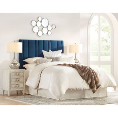 Swift Modern Table Lamp 30 1/2" Tall Mercury Glass Double Shade for Bedroom Living Room House Bedside Nightstand Office Entryway