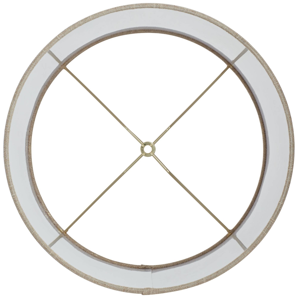 Springcrest Top x Bottom x High x Lamp Shade Replacement Medium Tall Oatmeal Beige Drum Round Rustic Farmhouse Western Linen Fabric Spider