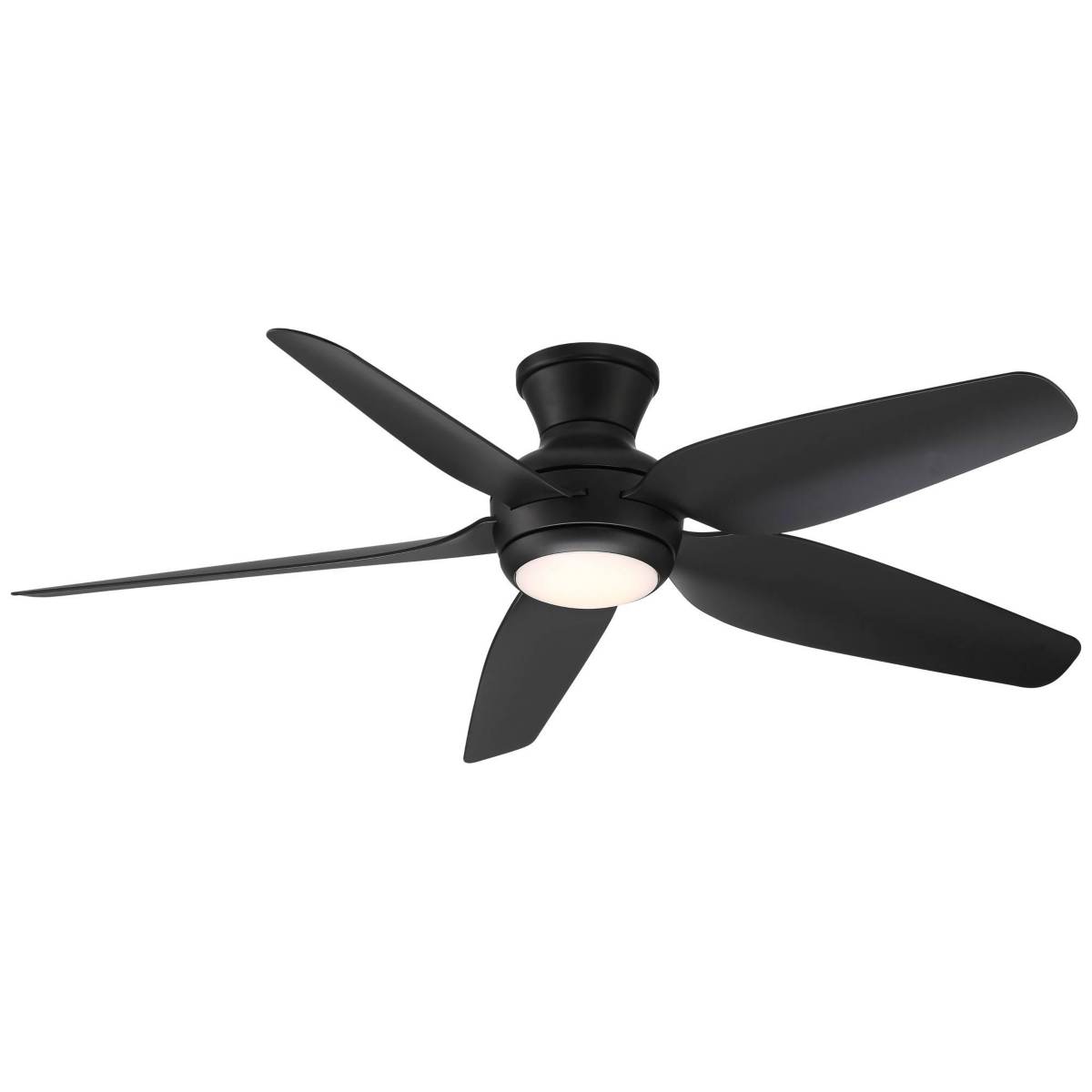 Del Diego Modern Industrial Hugger Indoor Outdoor Ceiling Fan with Led Light Remote Control MatteDamp Rated for Patio Exterior House Home P