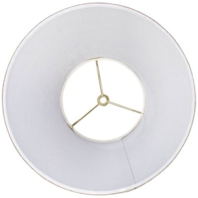 Set of 2 Empire Lamp Shades Fine Burlap Small 6" Top x 12" Bottom x 9" Slant Spider Replacement Harp and Finial Fitting