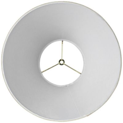 Set of 2 Empire Lamp Shades Fine Burlap Medium 6.5" Top x 15" Bottom x 10.75" Slant Spider Replacement Harp and Finial