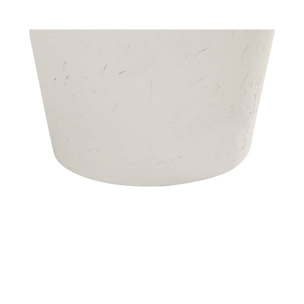 Velas 26" High Gourd Modern Coastal Table Lamps Set of 2 White Finish Fabric Shade Living Room Bedroom Bedside Nightstand House Office Home Readi