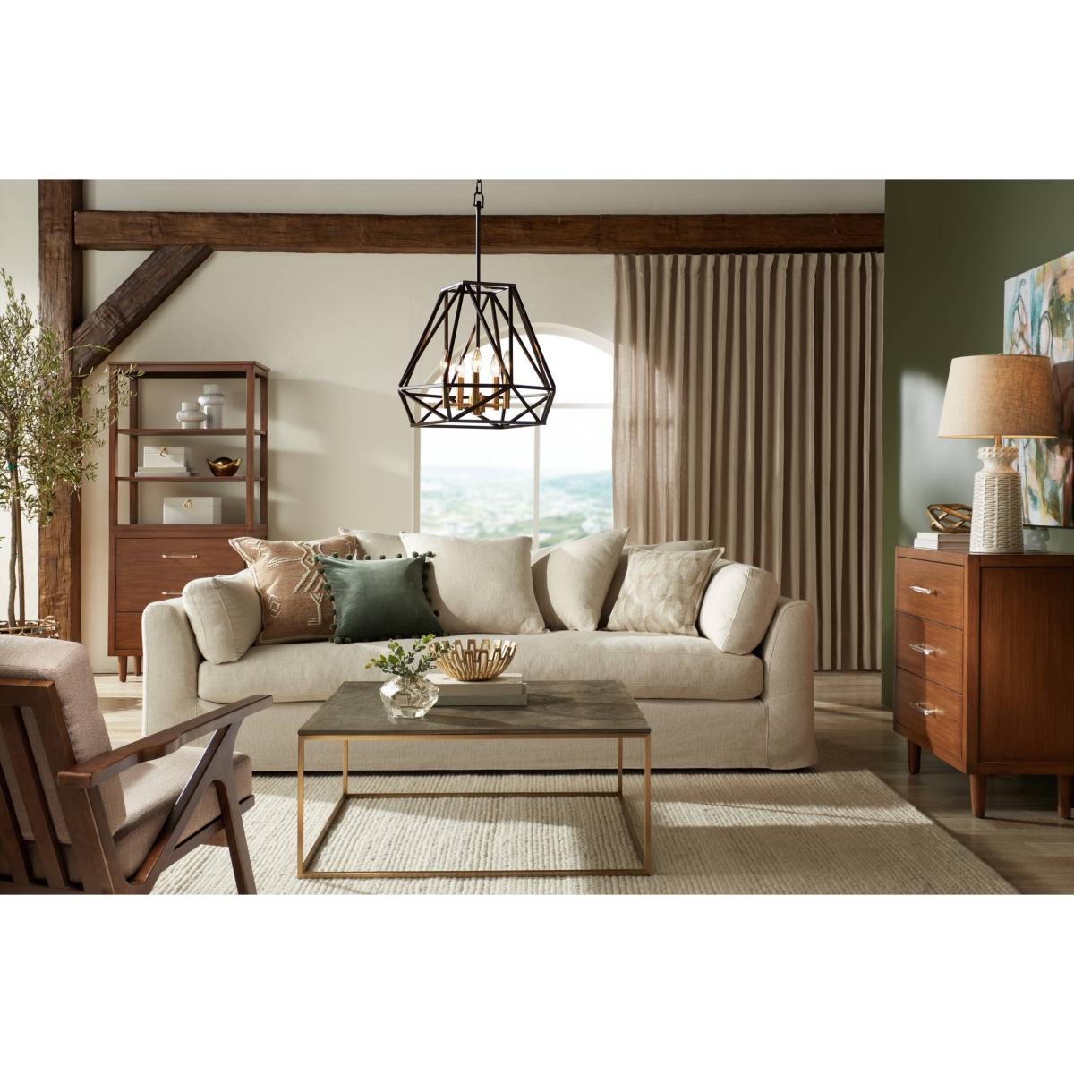 Helene Country Cottage Table Lamp Ceramic Rustic High Cream White Glaze Tan Linen Tapered Drum Shade Decor for Living Room Bedroom House Bedside H