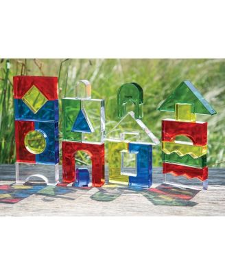 Color Crystal Blocks with Activity Cards - Set of 25