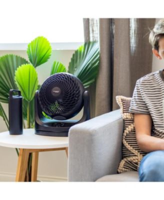 USA WOOZOO Fan, Small Oscillating Desk Fan, Table Air Circulator, 3 Speeds, 52ft Max Air Distance, 12 Inches, 112° Adjustable Tilt