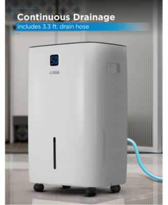 Dehumidifier, 50 Pint Dehumidifier with Adjustable Humidistat,White