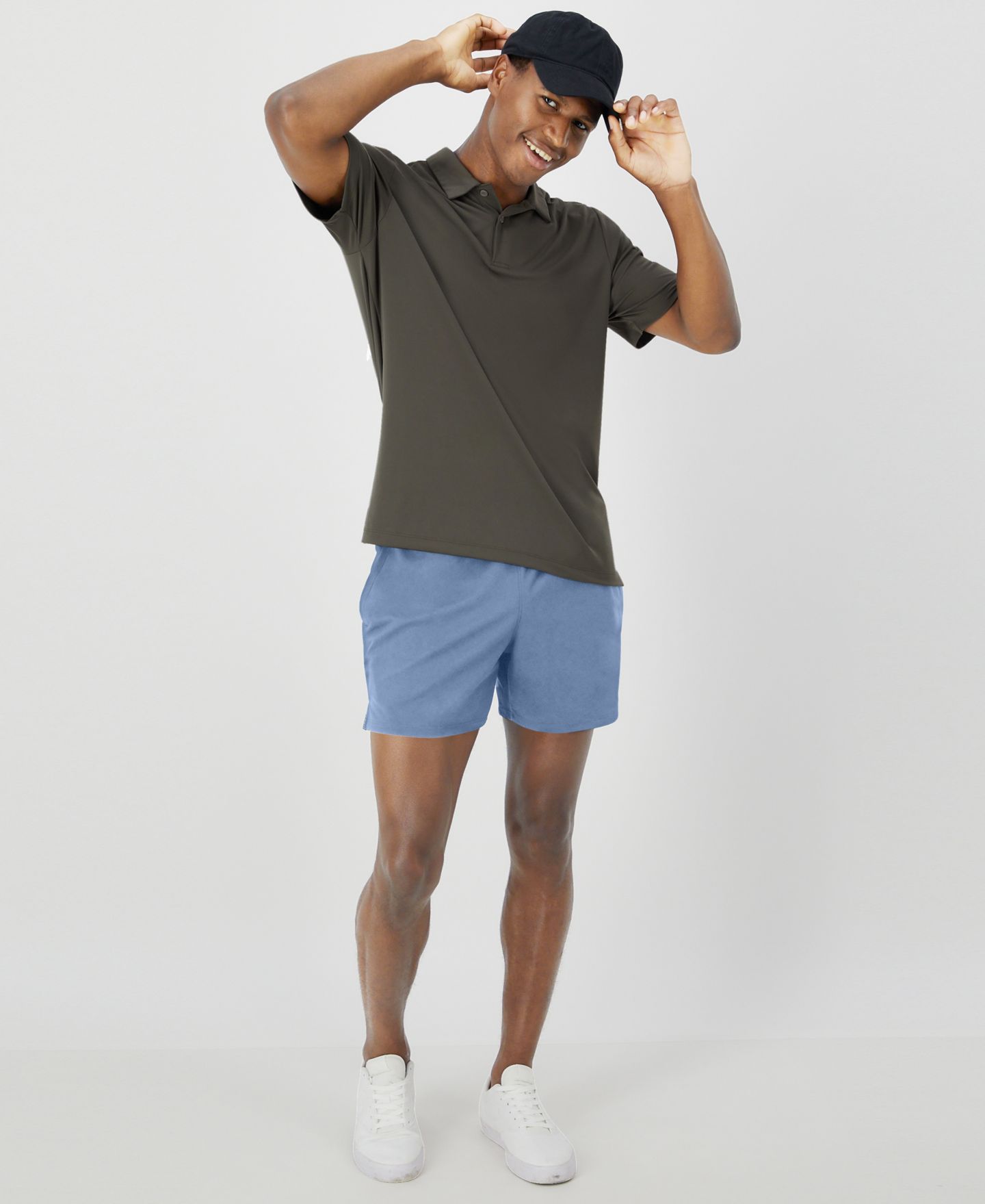 Мужские шорты Hanes Moves Performance 6" Short, цвет: Чёрный — фото 7
