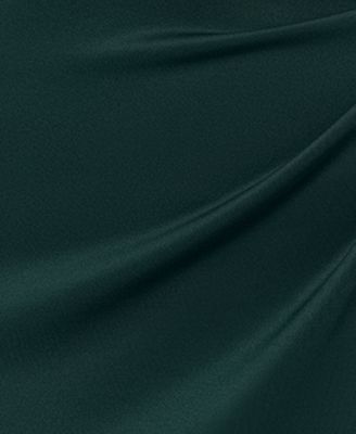 XSCAPE Women's Gathered Off-The-Shoulder Long Dress