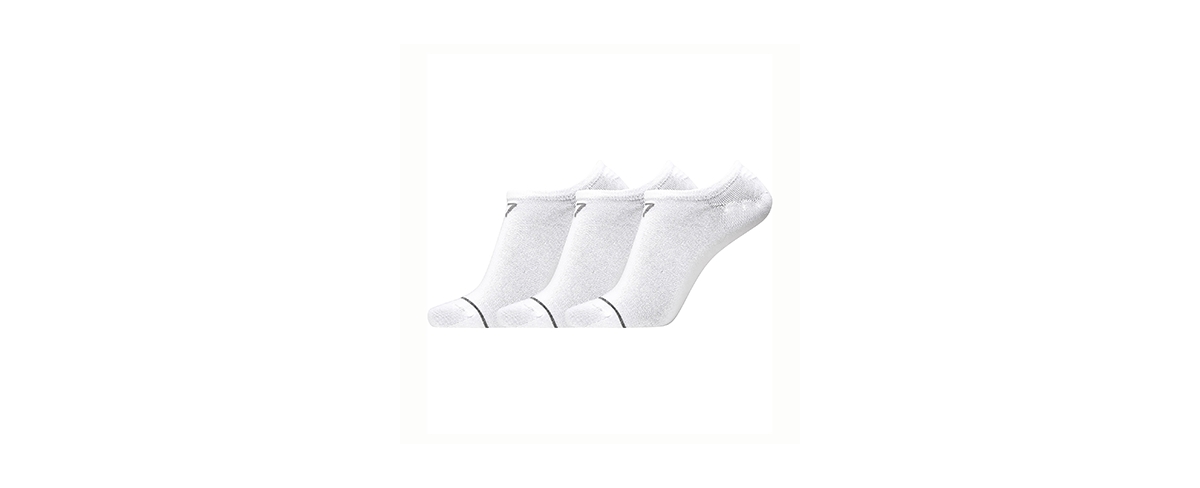 Men's 3-Pack Ankle Socks - White
