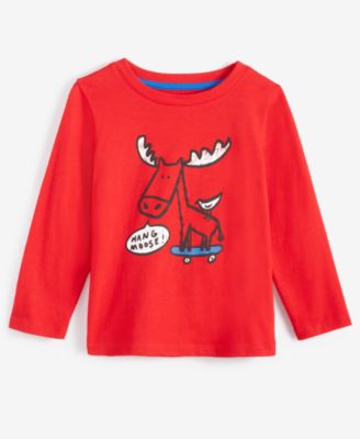 Epic Threads - Toddler Boys Hang Moose Long-Sleeve T-Shirt