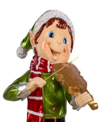 Pre-Lit Fiddle Playing Pixie Elf 3 ft