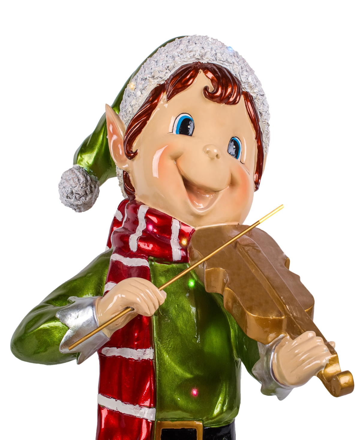 National Tree Company Pre-lit Fiddle Playing Pixie Elf 3 Ft In Gold