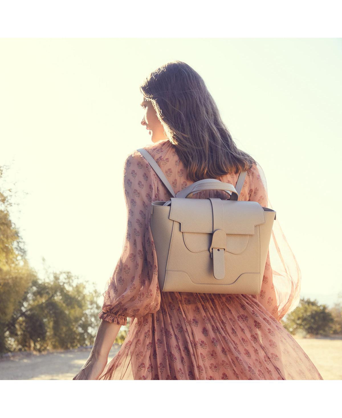 Senreve Midi Maestra - Pebbled Leather - Adult Womens Convertible Handbag & Backpack For Laptop