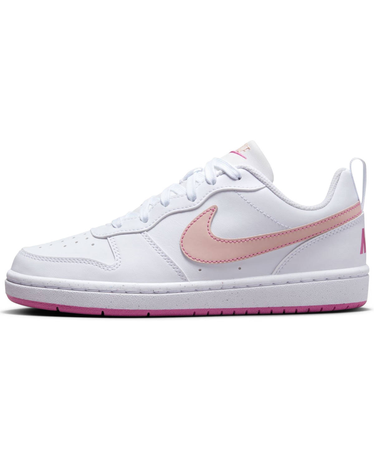 Nike Big Girls' Court Borough Low Recraft Casual Sneakers from Finish Line -Arctic Coral