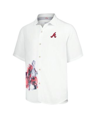 Men's White Atlanta Braves Veracruz Ace Islanders Button-Up Shirt