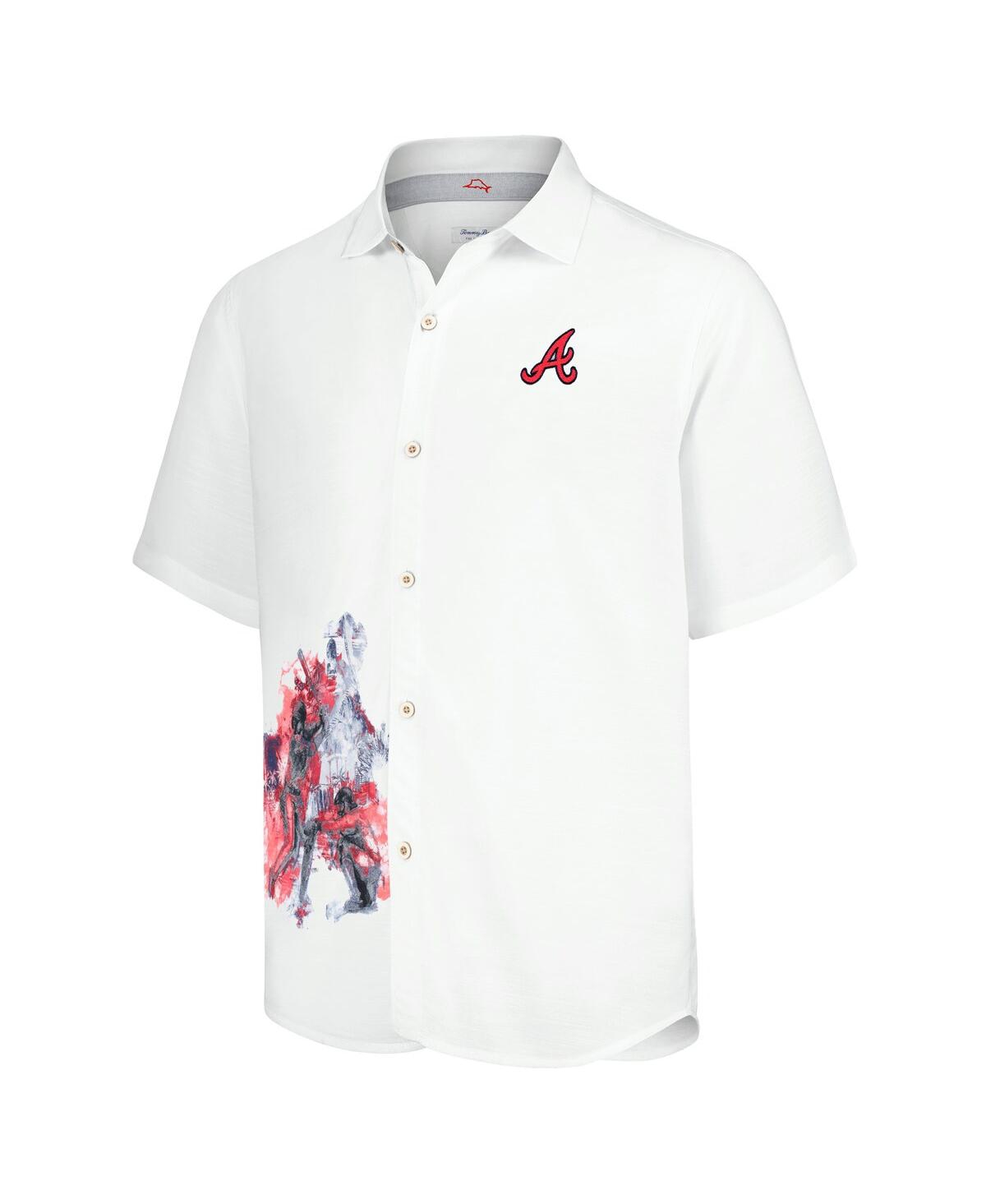 Tommy Bahama Men's White Atlanta Braves Veracruz Ace Islanders Button-up Shirt In White