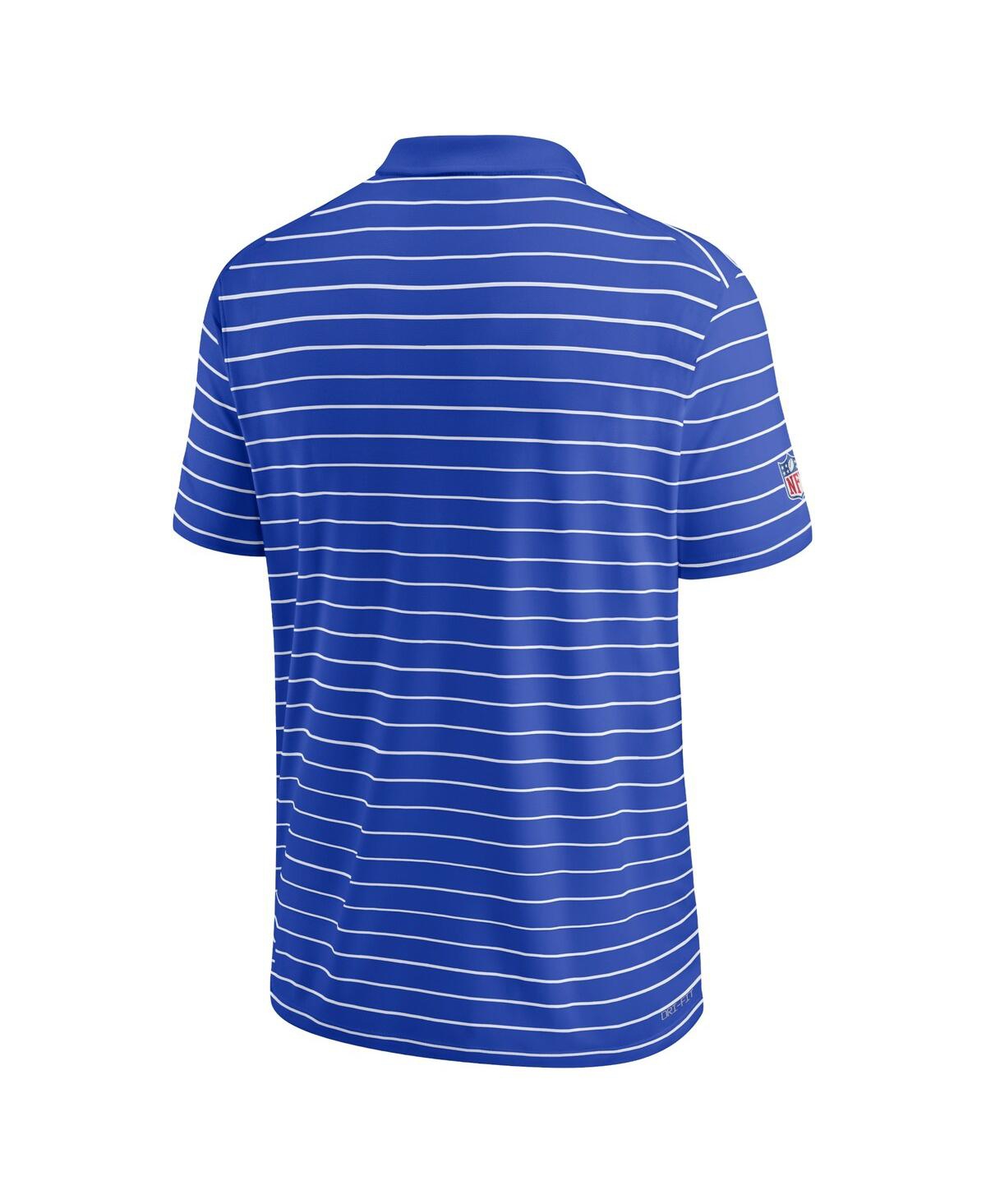 Nike Men's Royal Los Angeles Rams 2022 Sideline Lock Up Victory Performance Polo In Royal,white