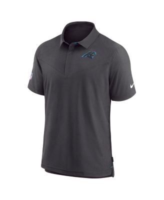 Men's Black Carolina Panthers Sideline Lockup Performance Polo