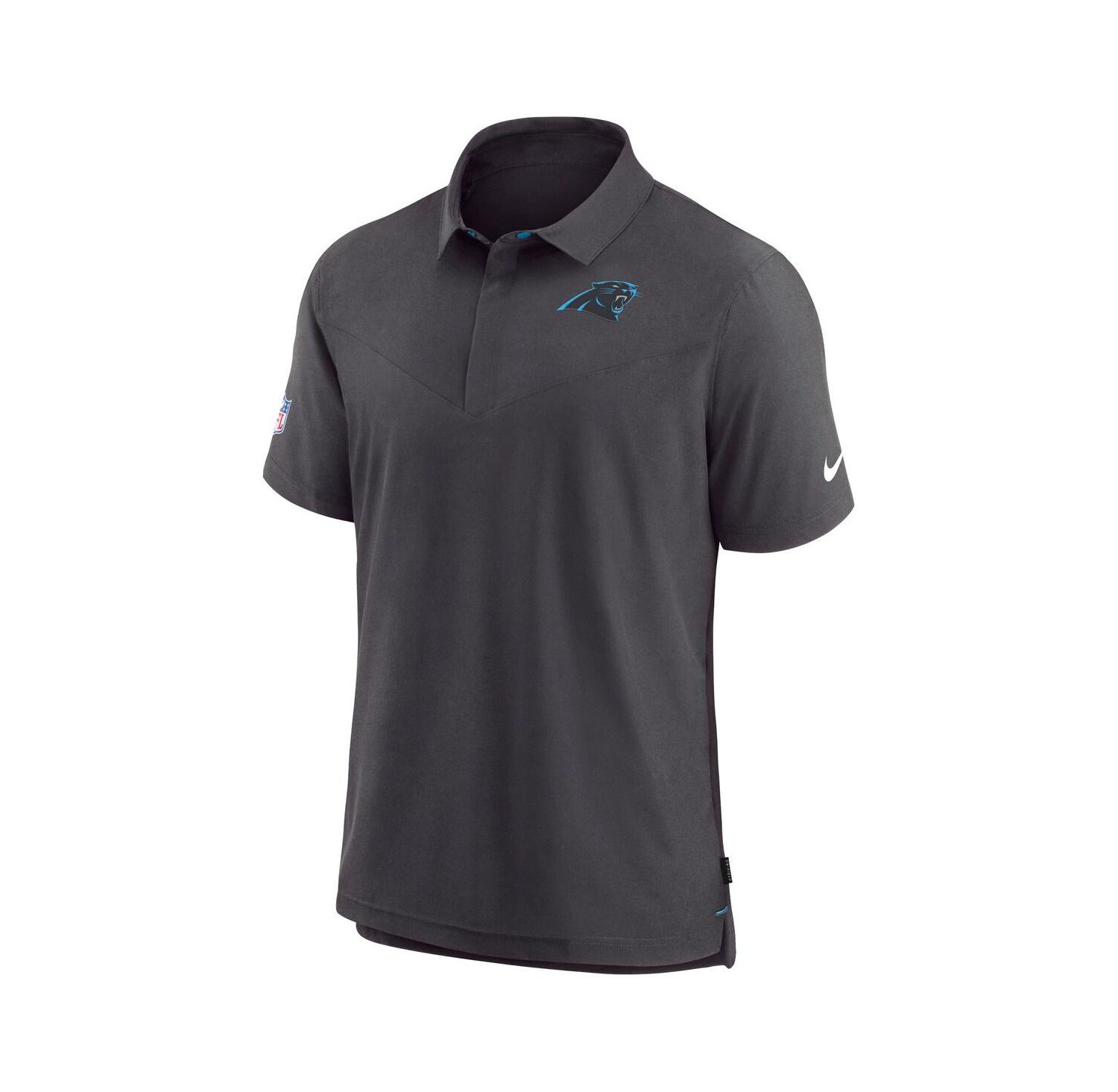 Men's Black Carolina Panthers Sideline Lockup Performance Polo