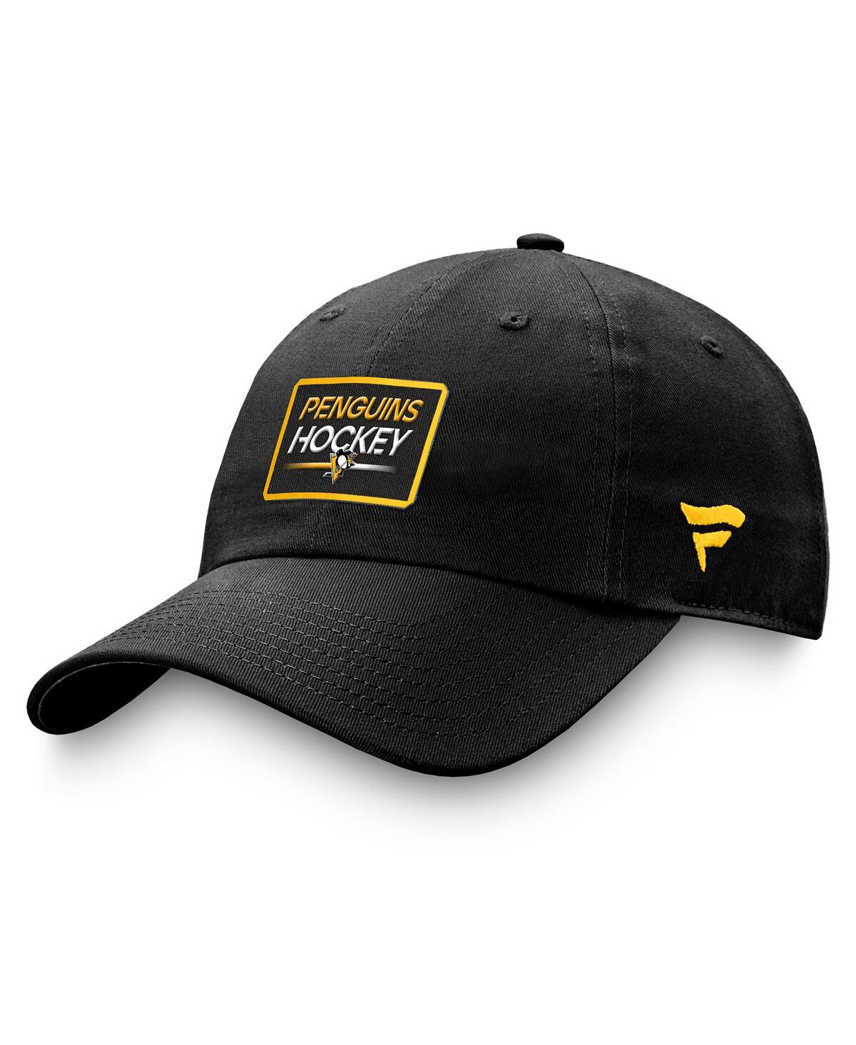 Fanatics Men's Black Pittsburgh Penguins Authentic Pro Prime Adjustable Hat In Black