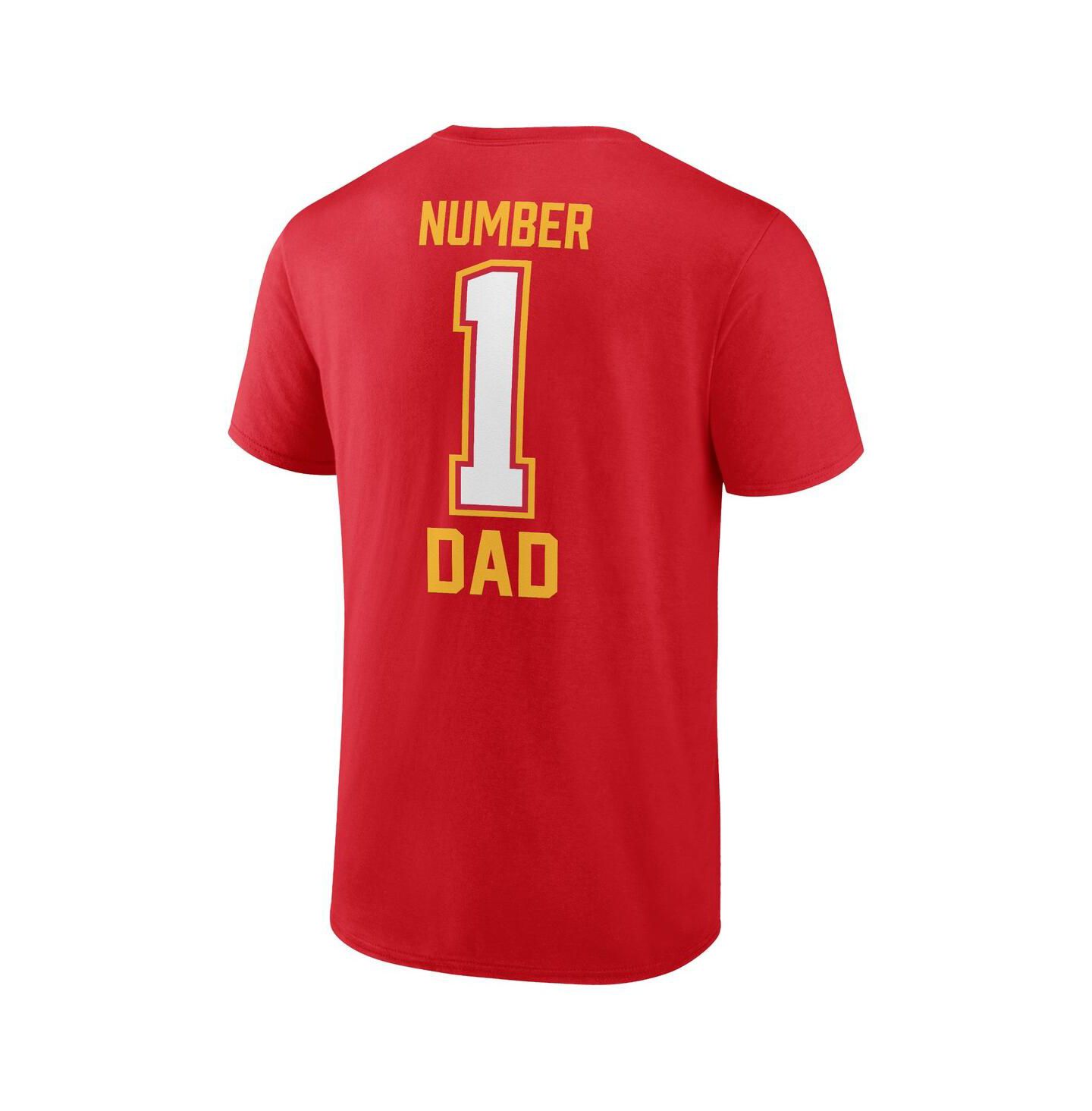 Мужская футболка Fanatics Red Kansas City Chiefs Father's Day — фото 2