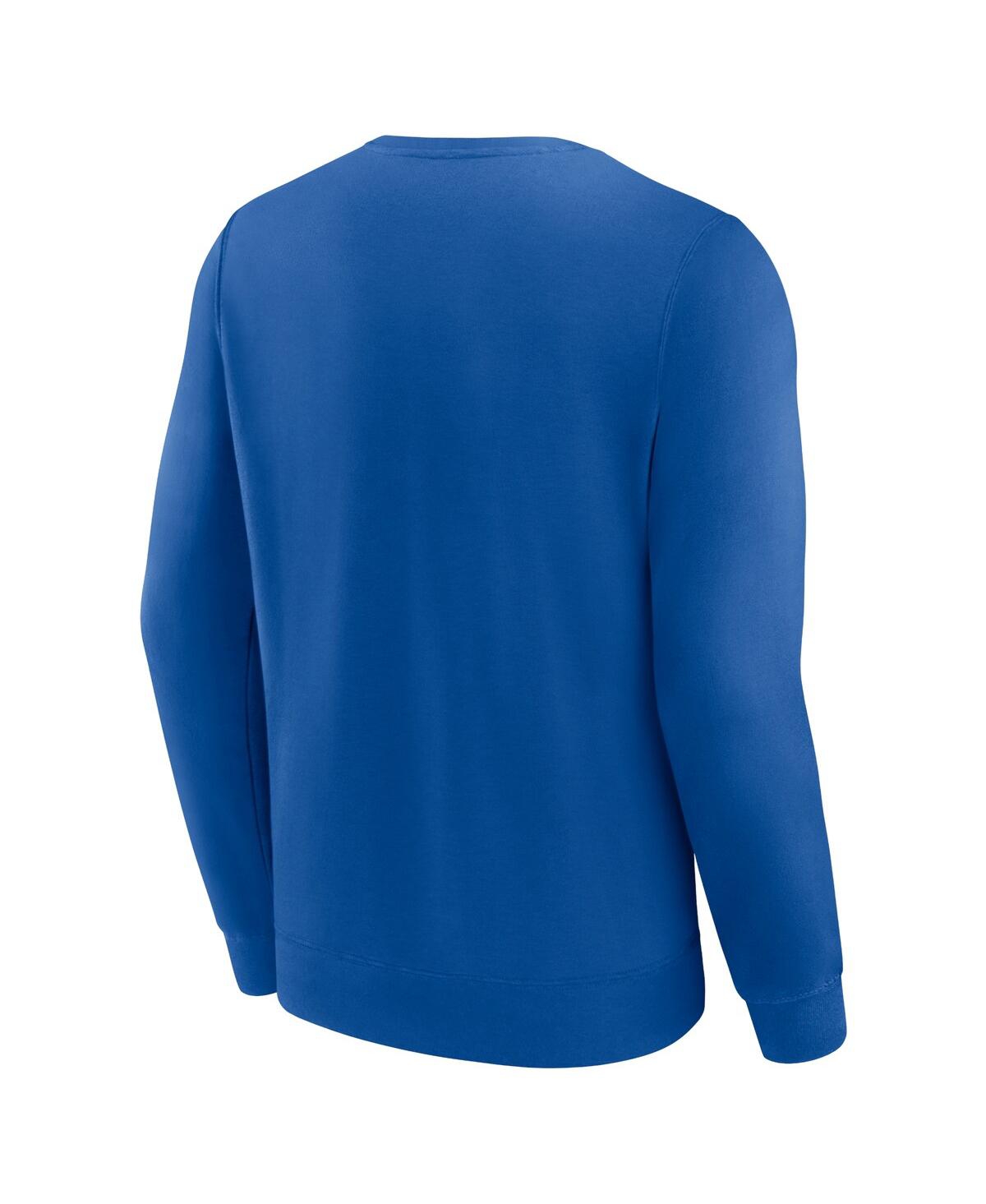 Fanatics Men's Royal Los Angeles Dodgers Focus Fleece Pullover Sweatshirt In Royal