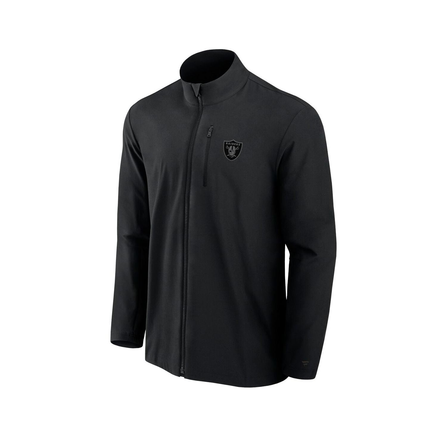 Men's Black Las Vegas Raiders Front Office Woven Full-Zip Jacket