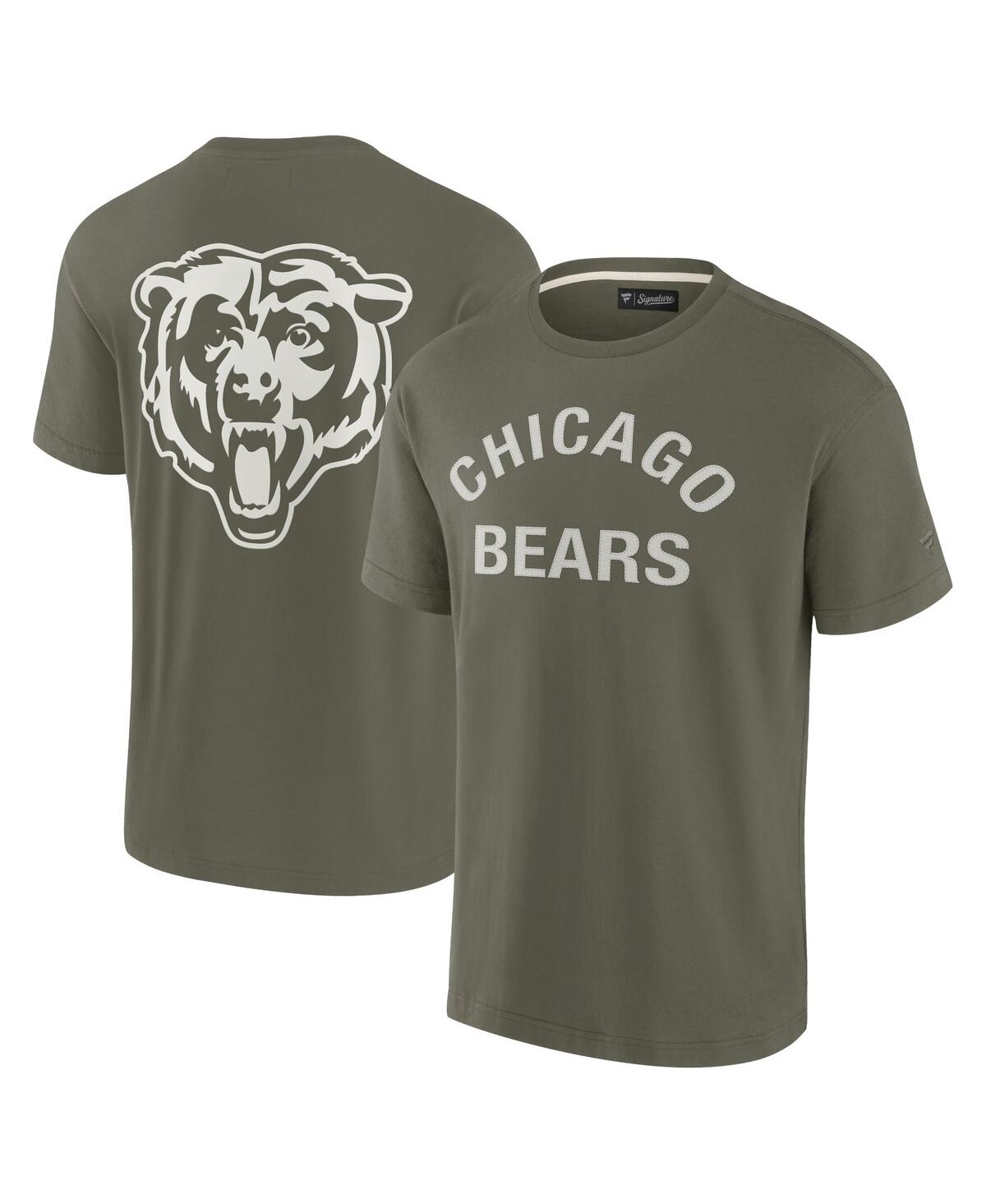 Men's and Women's Olive Chicago Bears Elements Super Soft Short Sleeve T-Shirt - Olive