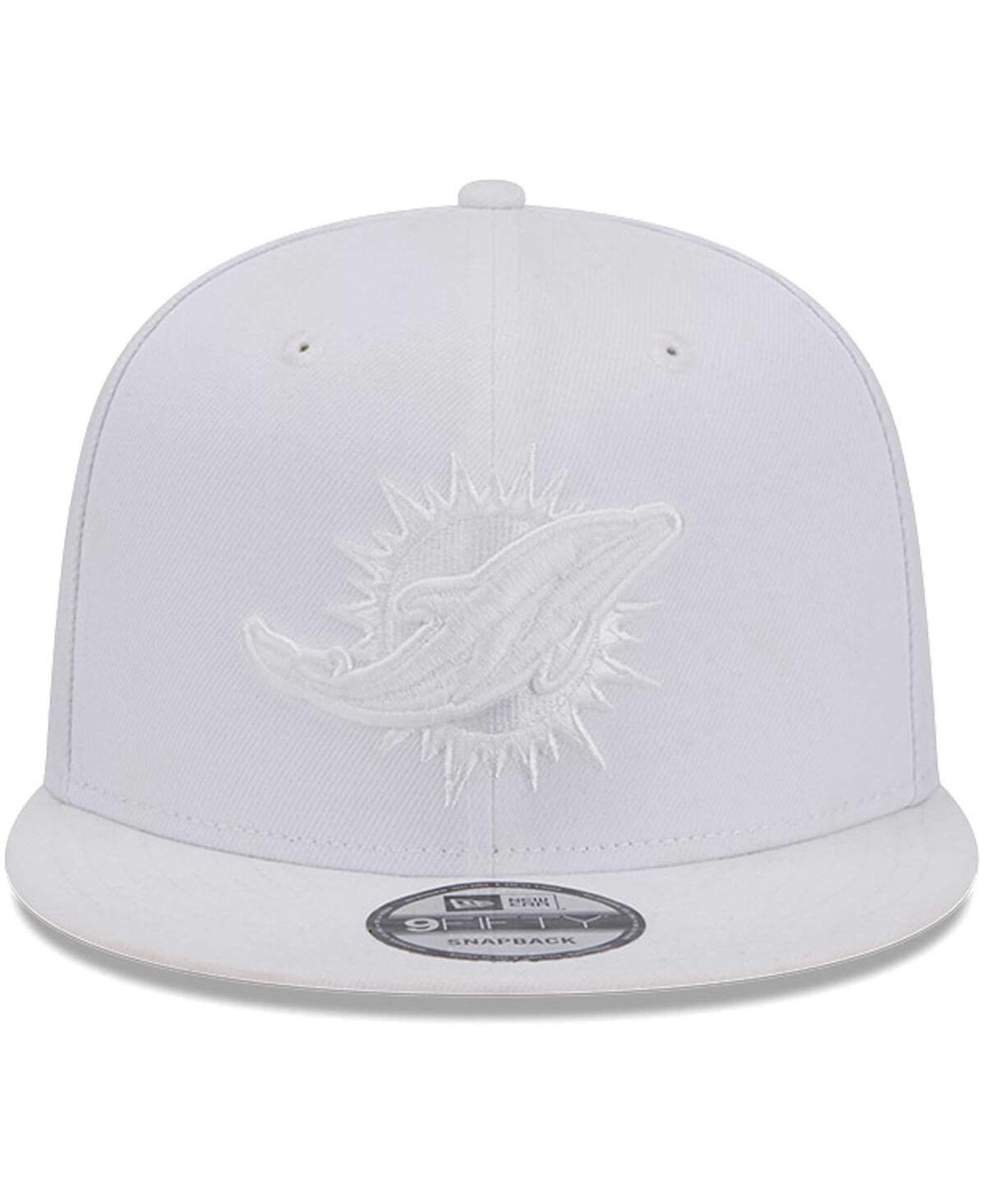 New Era Men's Miami Dolphins Maon White 9FIFTY Snapback Hat - White