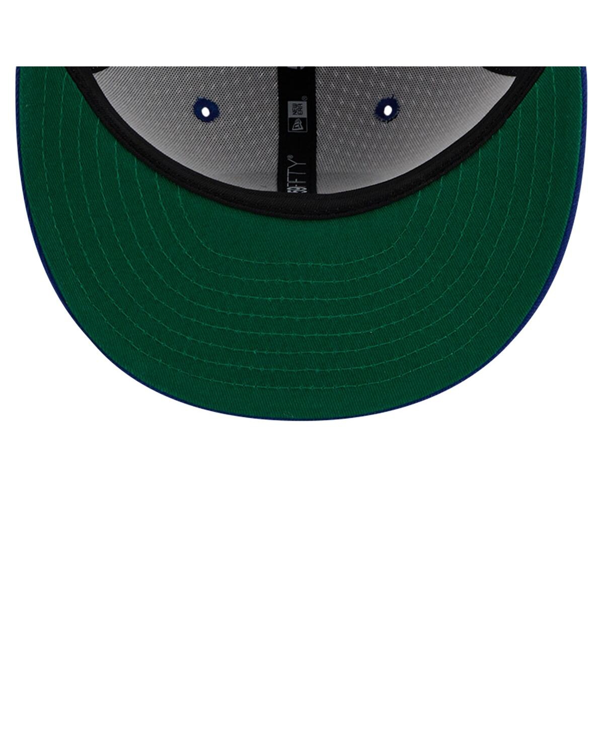 Shop New Era Men's White/royal Golden State Warriors Throwback 2tone 59fifty Fitted Hat In White Royal