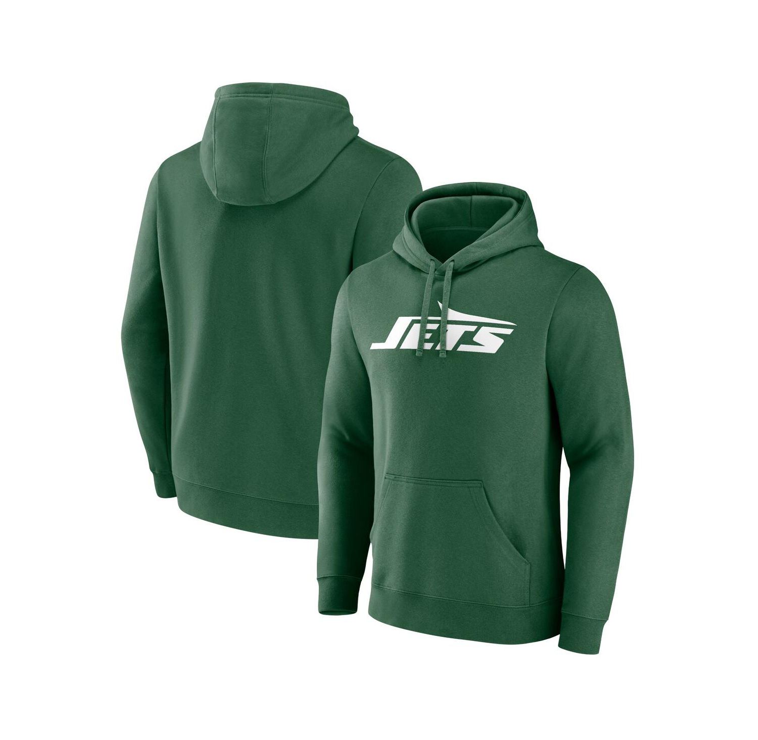 Men's Green New York Jets Primary Logo Pullover Hoodie