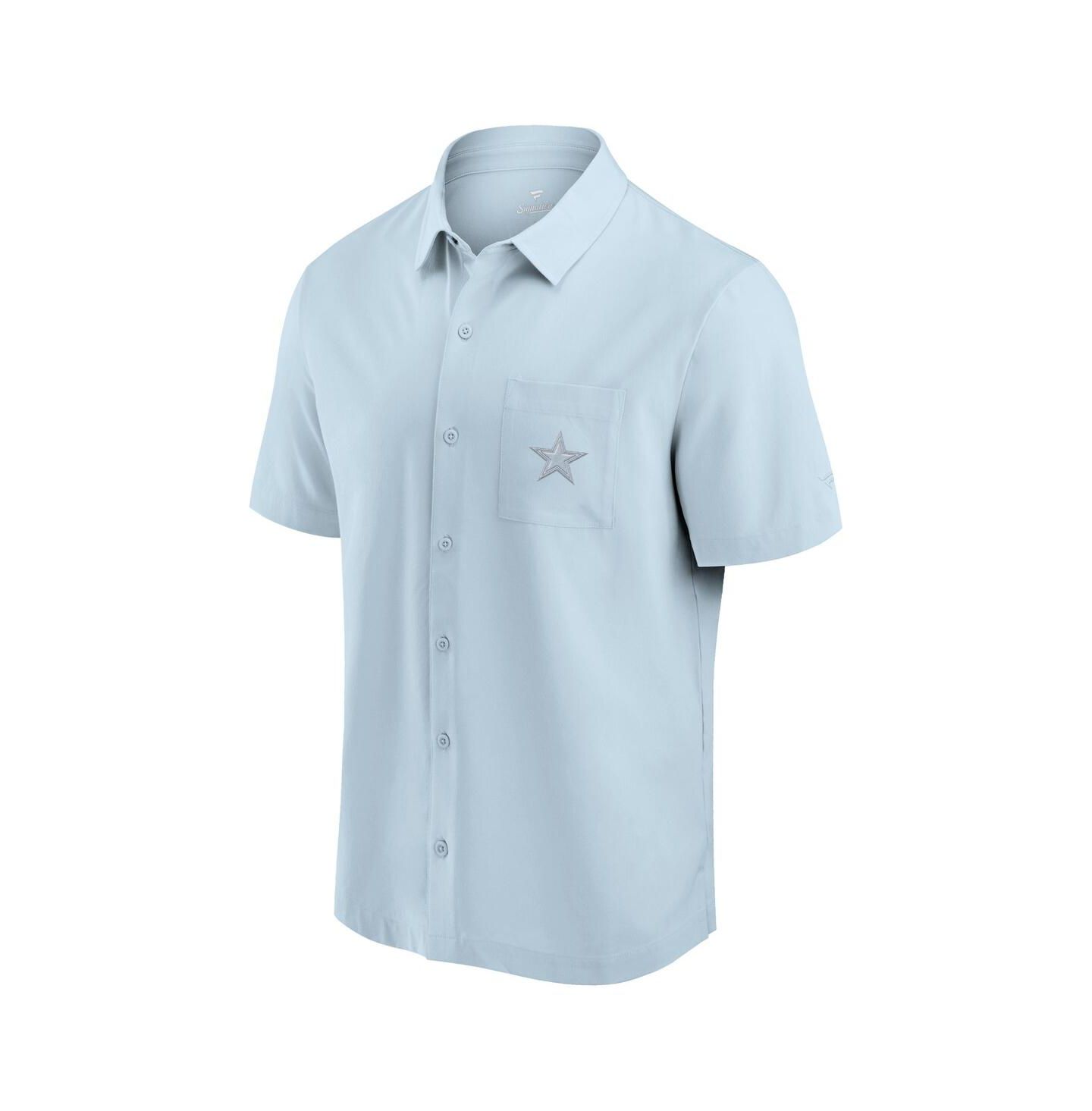 Мужская рубашка Fanatics Light Blue Dallas Cowboys Front Office Button-Up — фото 3